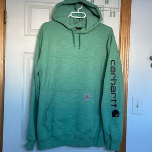Carhartt Men's Large Mint Chip Heathered Green Hoodie